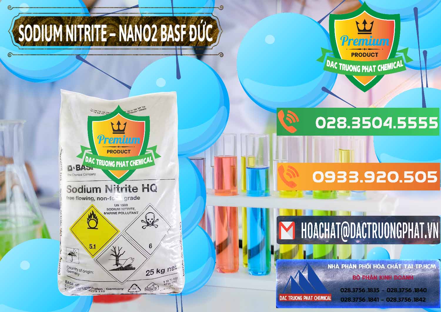 Đơn vị nhập khẩu ( bán ) Sodium Nitrite - NANO2 Đức BASF Germany - 0148 - Nhà cung cấp _ kinh doanh hóa chất tại TP.HCM - hoachatxulynuoc.com.vn