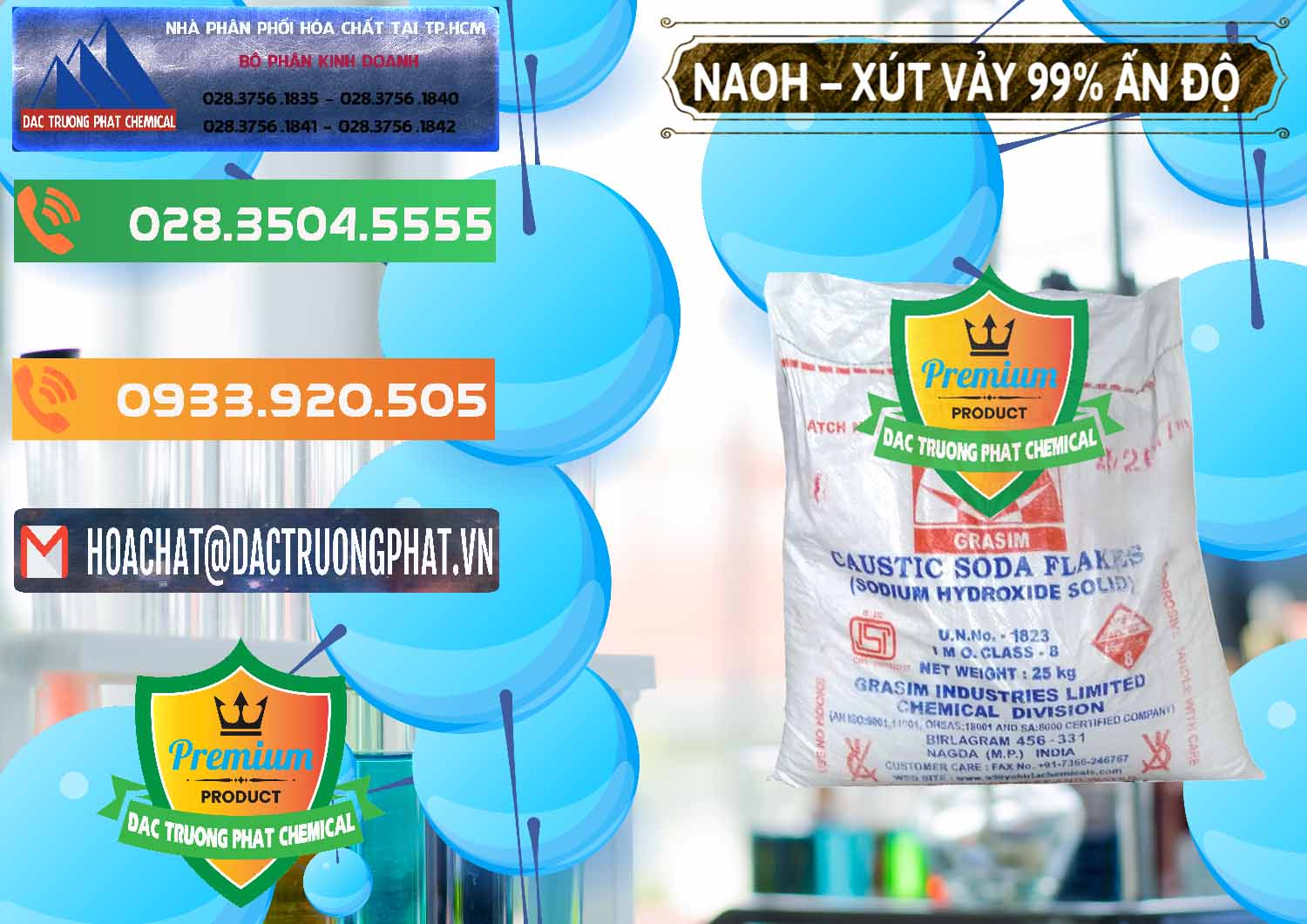 Kinh doanh - bán Xút Vảy - NaOH Vảy 99% Aditya Birla Grasim Ấn Độ India - 0171 - Cty chuyên phân phối và cung ứng hóa chất tại TP.HCM - hoachatxulynuoc.com.vn