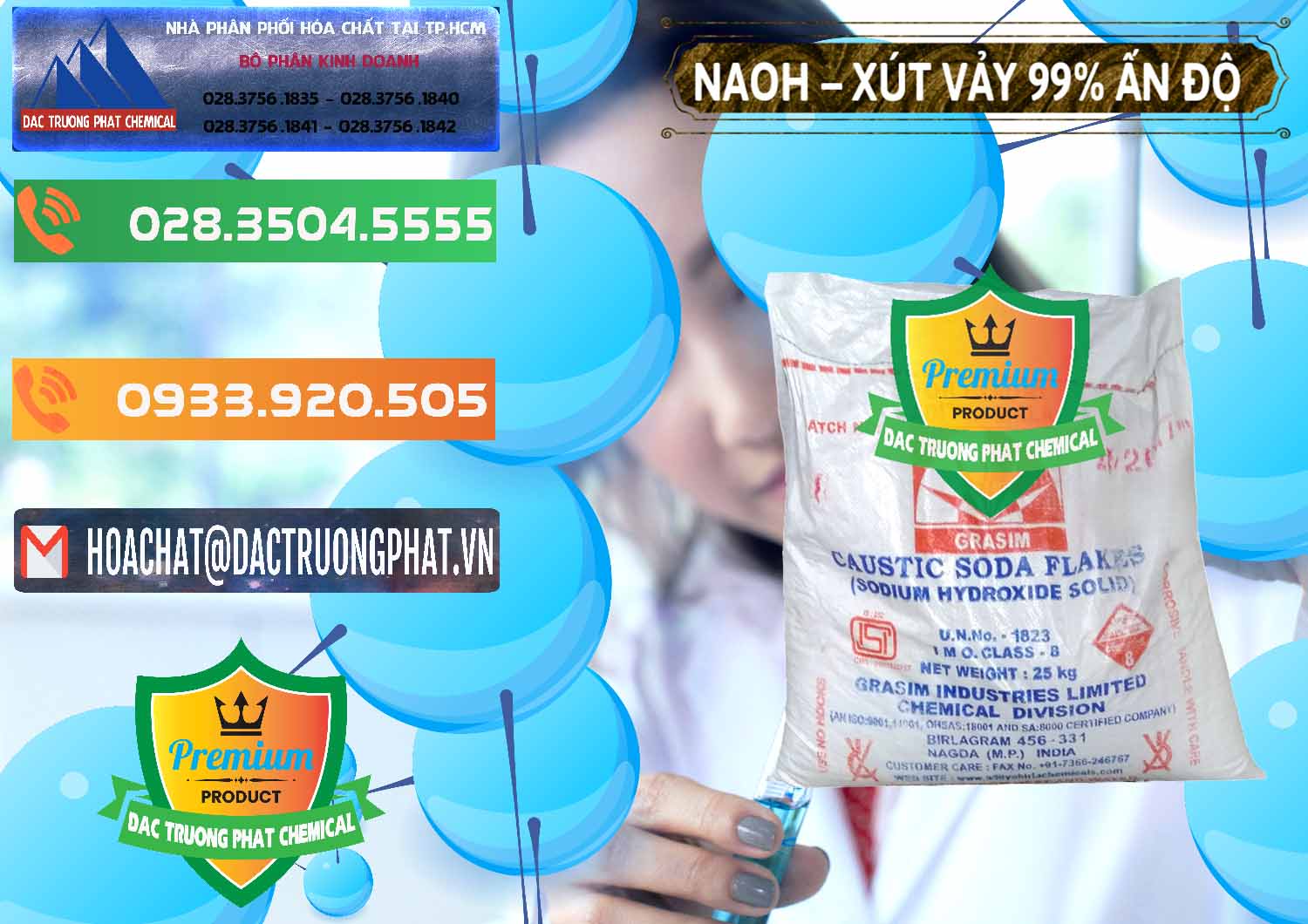 Công ty chuyên bán & cung ứng Xút Vảy - NaOH Vảy 99% Aditya Birla Grasim Ấn Độ India - 0171 - Công ty cung cấp & bán hóa chất tại TP.HCM - hoachatxulynuoc.com.vn
