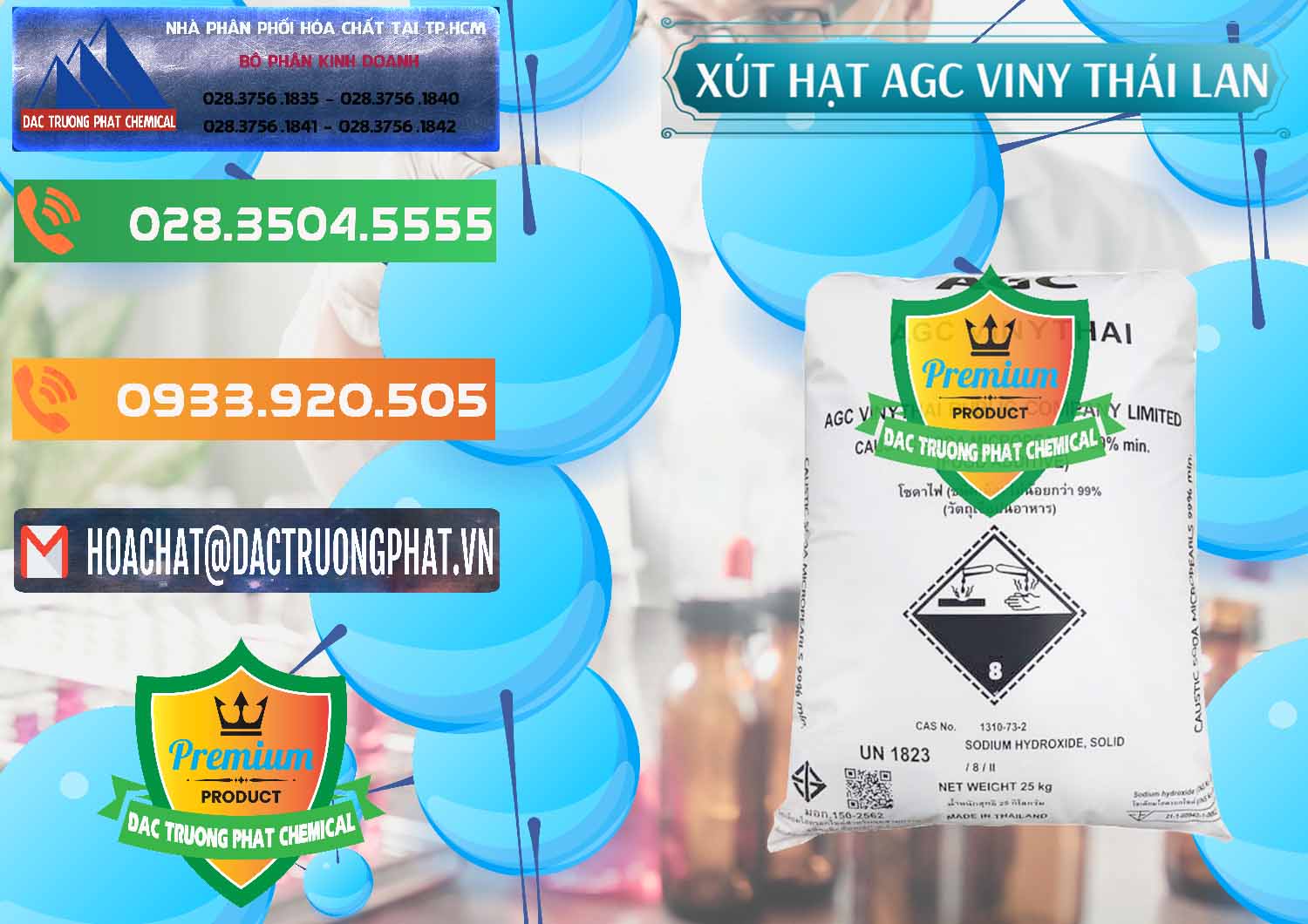 Nơi chuyên bán ( cung ứng ) Xút Hạt - NaOH Bột 99% AGC Viny Thái Lan - 0399 - Cty nhập khẩu ( cung cấp ) hóa chất tại TP.HCM - hoachatxulynuoc.com.vn