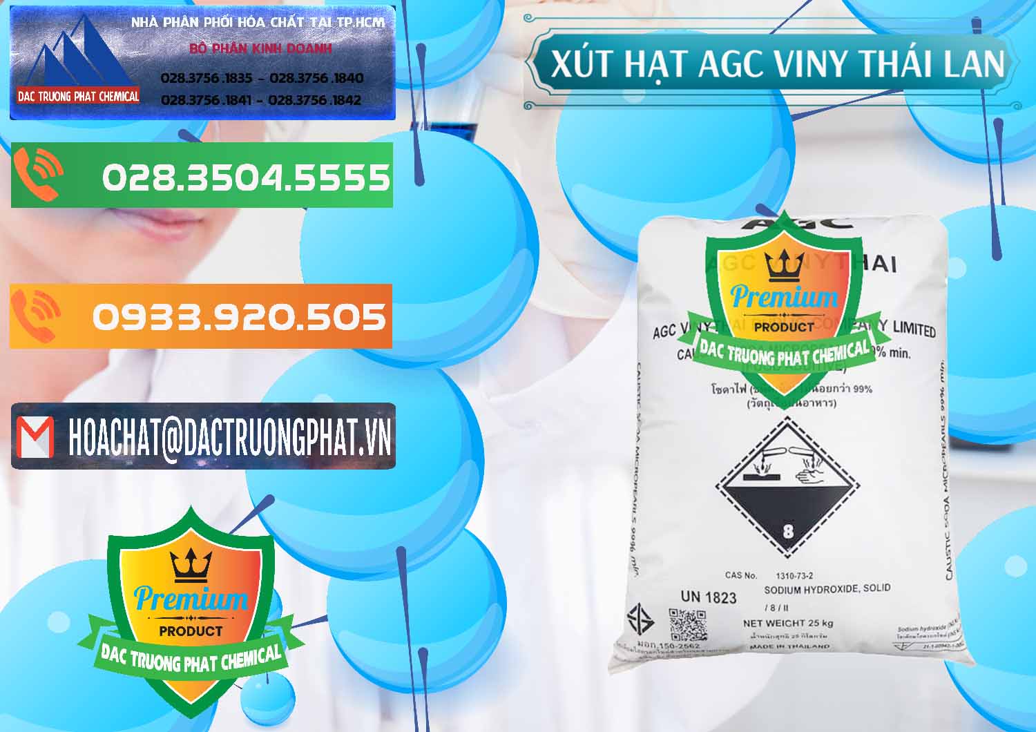 Đơn vị kinh doanh _ bán Xút Hạt - NaOH Bột 99% AGC Viny Thái Lan - 0399 - Nơi chuyên bán _ cung cấp hóa chất tại TP.HCM - hoachatxulynuoc.com.vn