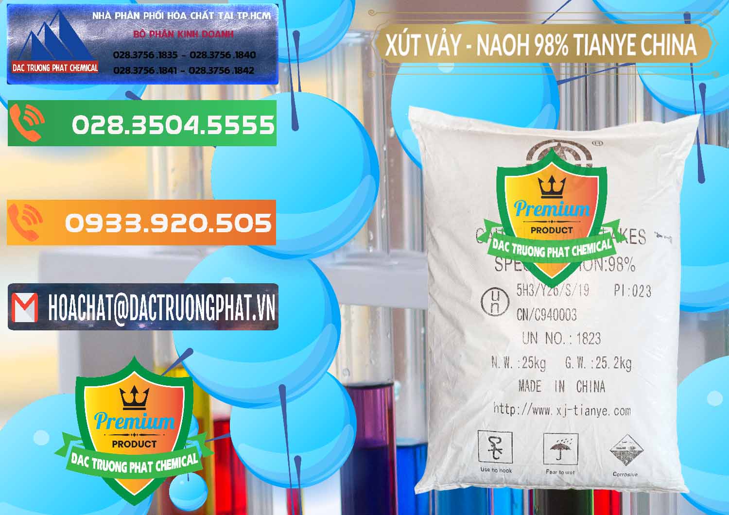 Công ty bán & cung cấp Xút Vảy - NaOH Vảy 98% Tianye Trung Quốc China - 0177 - Nơi phân phối _ cung cấp hóa chất tại TP.HCM - hoachatxulynuoc.com.vn