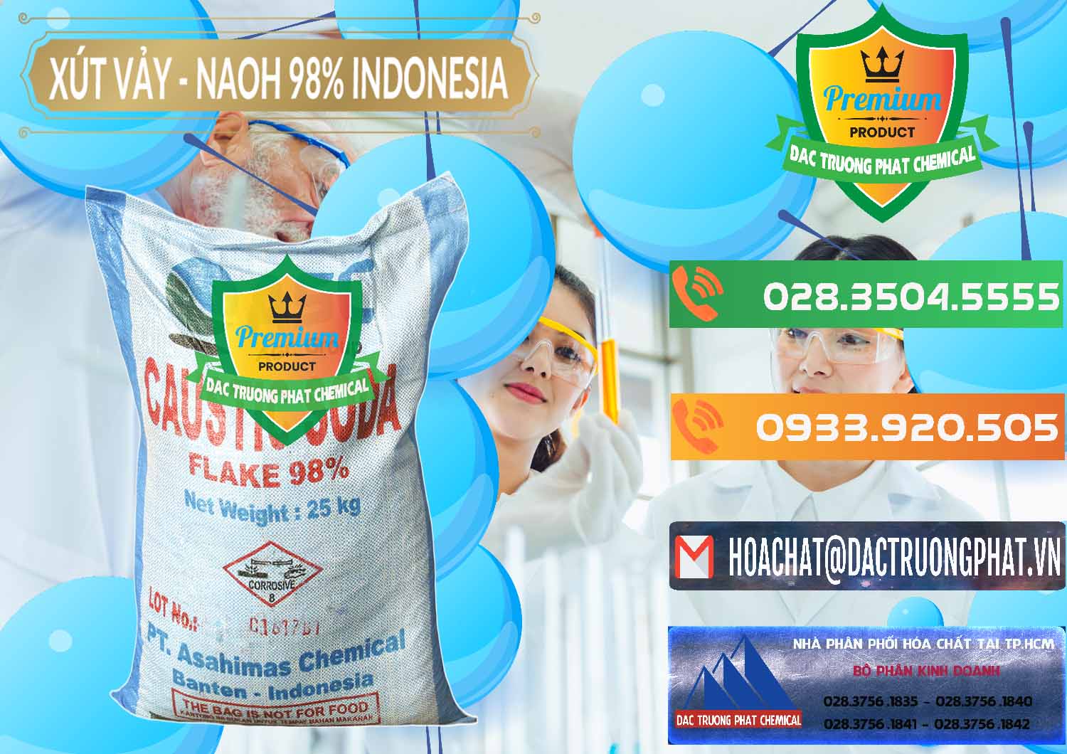 Đơn vị chuyên kinh doanh & bán Xút Vảy - NaOH Vảy 98% ASC Indonesia - 0172 - Nơi chuyên kinh doanh và phân phối hóa chất tại TP.HCM - hoachatxulynuoc.com.vn
