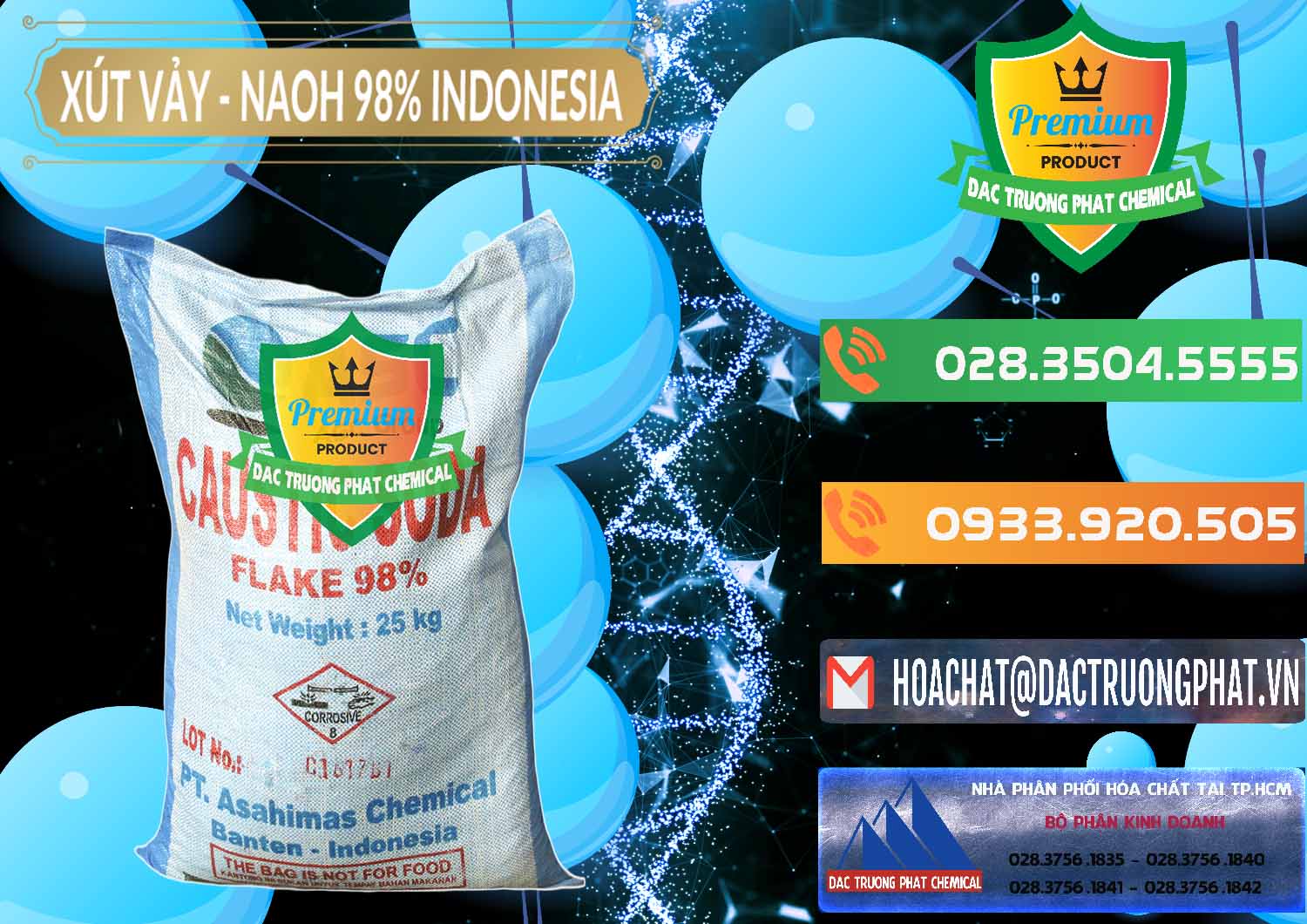 Chuyên phân phối & bán Xút Vảy - NaOH Vảy 98% ASC Indonesia - 0172 - Phân phối và cung cấp hóa chất tại TP.HCM - hoachatxulynuoc.com.vn