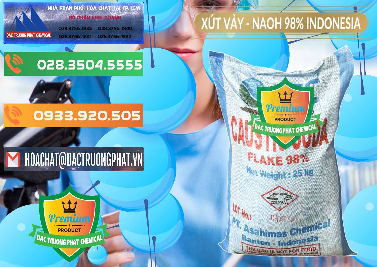 Cty chuyên cung cấp _ bán Xút Vảy - NaOH Vảy 98% ASC Indonesia - 0172 - Đơn vị chuyên cung cấp và kinh doanh hóa chất tại TP.HCM - hoachatxulynuoc.com.vn