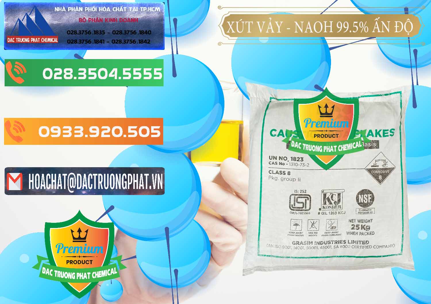 Cty phân phối & bán Xút Vảy - NaOH Vảy 99.5% Aditya Birla Grasim Ấn Độ India - 0170 - Chuyên cung cấp & kinh doanh hóa chất tại TP.HCM - hoachatxulynuoc.com.vn
