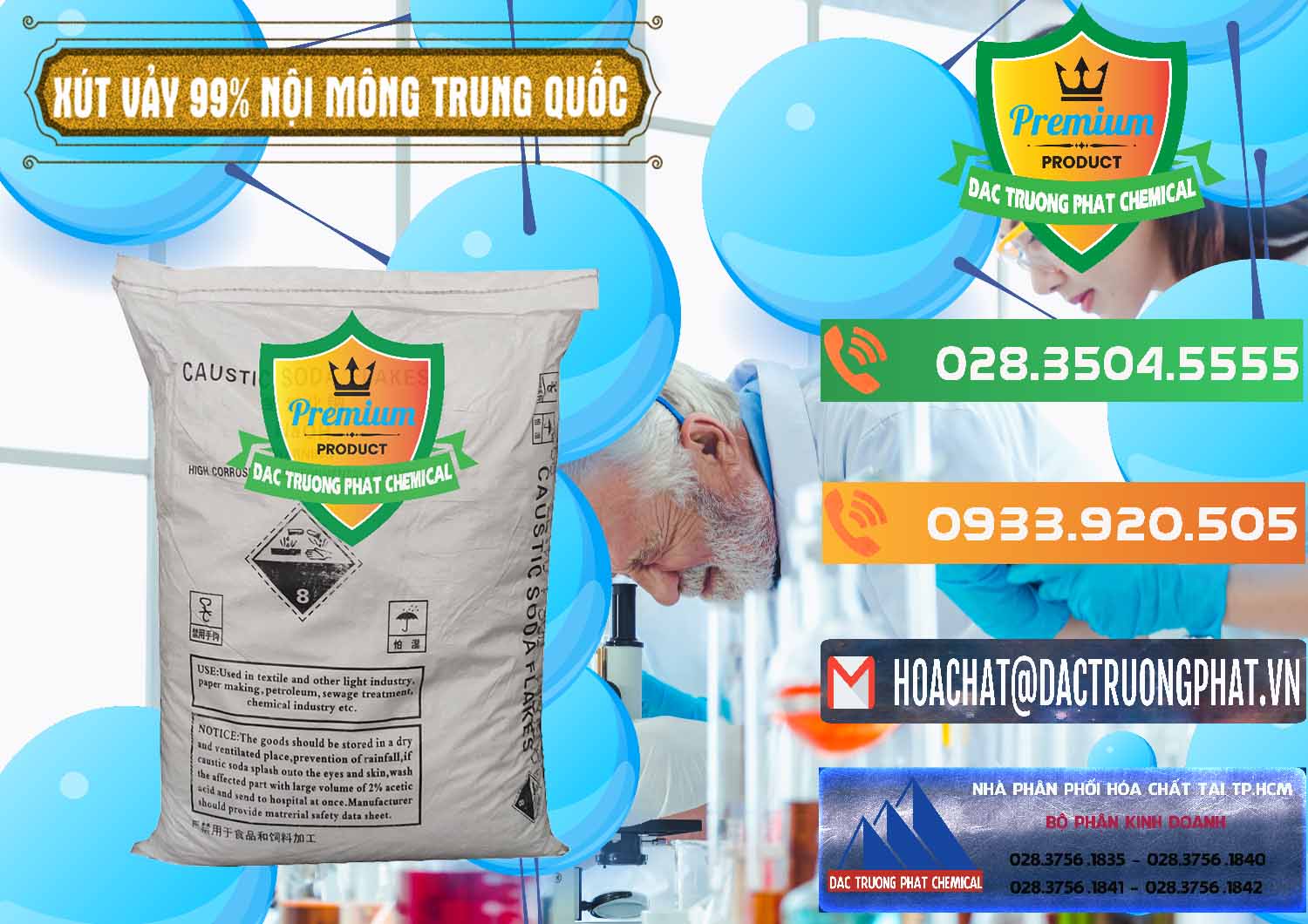 Nơi bán Xút Vảy - NaOH Vảy 99% Nội Mông Trung Quốc China - 0228 - Công ty kinh doanh và phân phối hóa chất tại TP.HCM - hoachatxulynuoc.com.vn