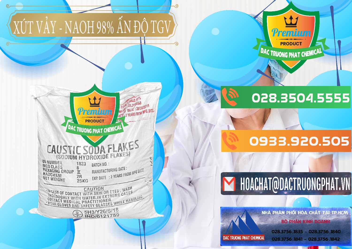 Đơn vị chuyên bán / phân phối hóa chất Caustic Soda Flakes × Caustic Soda Dạng Rắn 98% TGV Ấn Độ India tại Long An Nơi chuyên cung cấp _ bán Xút Vảy - NaOH Vảy 98% TGV Ấn Độ India - 0169 - Cty phân phối ( cung cấp ) hóa chất tại TP.HCM - hoachatxulynuoc.com.vn
