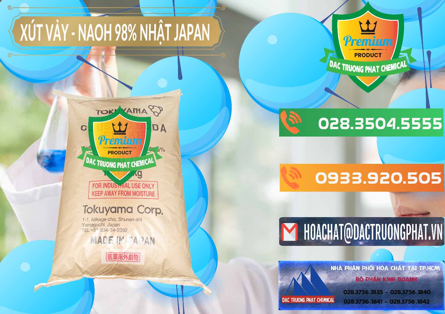 Cty kinh doanh & bán Xút Vảy - NaOH Vảy 98% Tokuyama Nhật Bản Japan - 0173 - Nơi cung ứng ( phân phối ) hóa chất tại TP.HCM - hoachatxulynuoc.com.vn