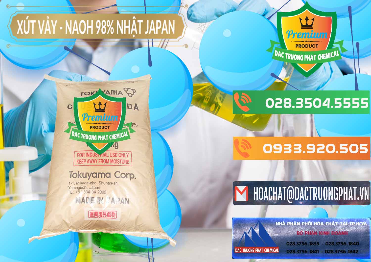 Đơn vị chuyên bán ( cung cấp ) Xút Vảy - NaOH Vảy 98% Tokuyama Nhật Bản Japan - 0173 - Cty chuyên phân phối _ nhập khẩu hóa chất tại TP.HCM - hoachatxulynuoc.com.vn