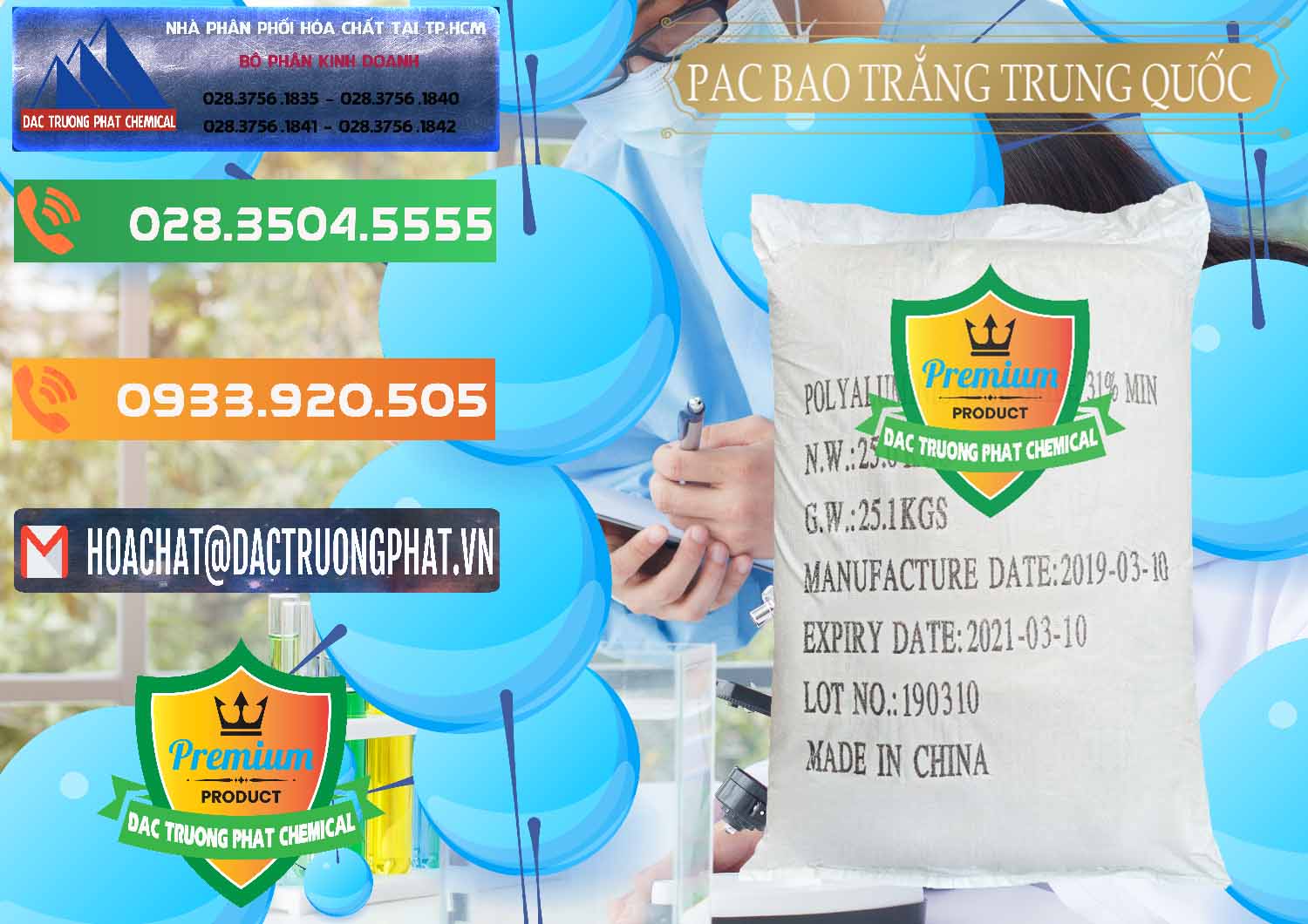Công ty chuyên bán * thương mại PAC Dạng Bột Þ PAC Bao Trắng Trung Quốc China Nơi chuyên nhập khẩu và bán PAC - Polyaluminium Chloride Bao Trắng Trung Quốc China - 0108 - Cty phân phối ( cung cấp ) hóa chất tại TP.HCM - hoachatxulynuoc.com.vn