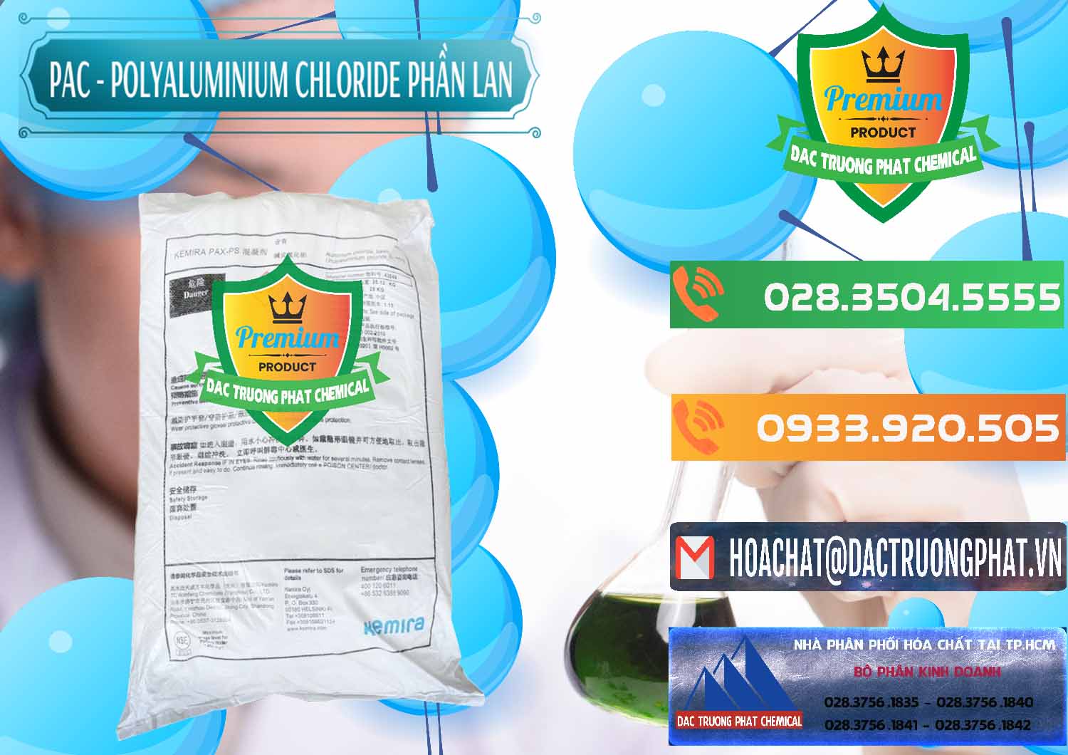 Nơi chuyên phân phối & bán PAC - Polyaluminium Chloride Phần Lan Finland - 0383 - Cty chuyên nhập khẩu - cung cấp hóa chất tại TP.HCM - hoachatxulynuoc.com.vn