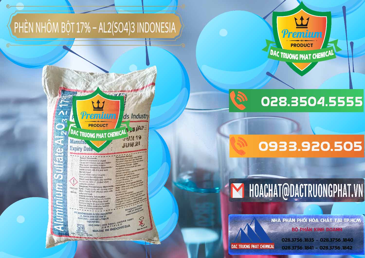 Chuyên cung cấp - bán Phèn Nhôm Bột - Al2(SO4)3 17% bao 25kg Indonesia - 0114 - Đơn vị nhập khẩu ( phân phối ) hóa chất tại TP.HCM - hoachatxulynuoc.com.vn