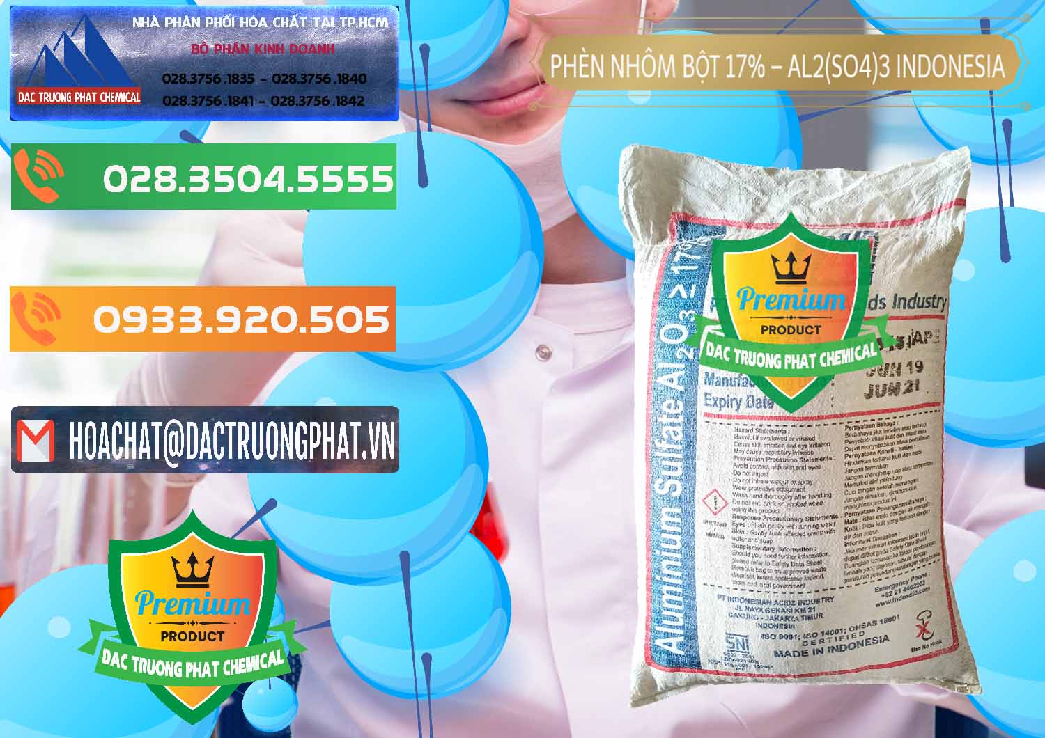 Cty phân phối ( bán ) Phèn Nhôm Bột - Al2(SO4)3 17% bao 25kg Indonesia - 0114 - Nhà cung cấp _ kinh doanh hóa chất tại TP.HCM - hoachatxulynuoc.com.vn