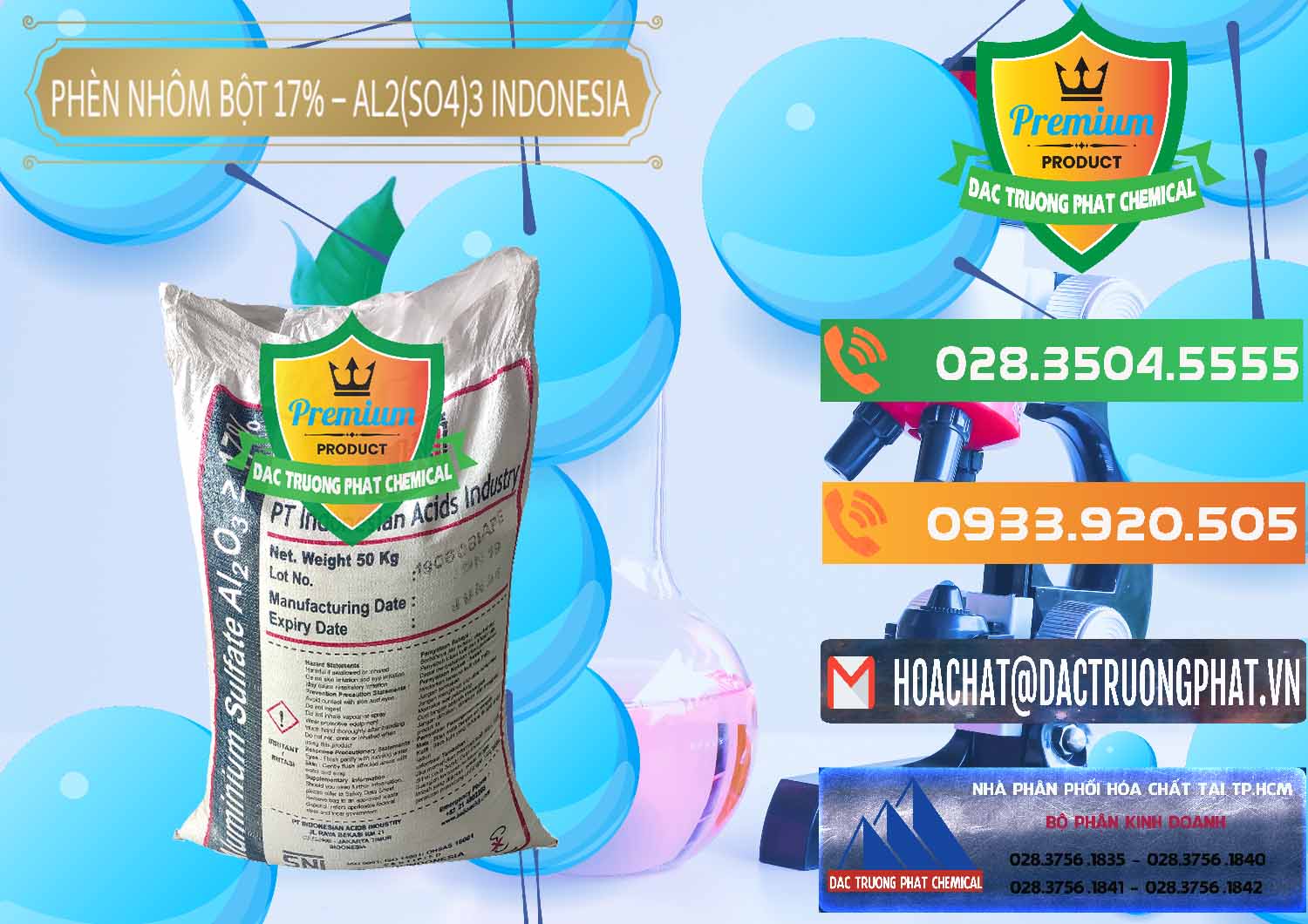 Cty bán - cung ứng Phèn Nhôm Bột - Al2(SO4)3 17% bao 50kg Indonesia - 0112 - Công ty chuyên nhập khẩu _ cung cấp hóa chất tại TP.HCM - hoachatxulynuoc.com.vn