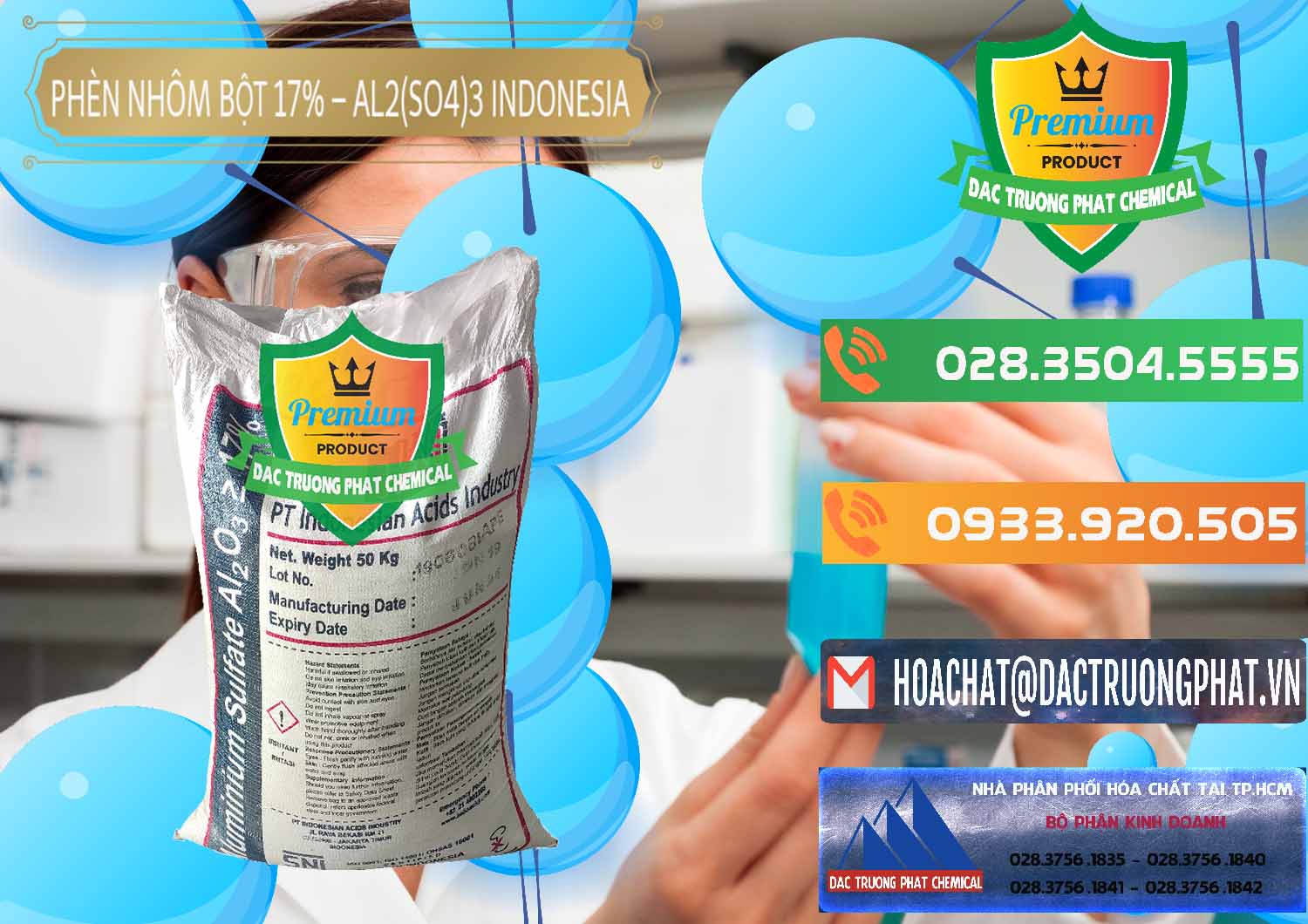 Nơi chuyên bán - cung ứng Phèn Nhôm Bột - Al2(SO4)3 17% bao 50kg Indonesia - 0112 - Nơi cung cấp _ phân phối hóa chất tại TP.HCM - hoachatxulynuoc.com.vn