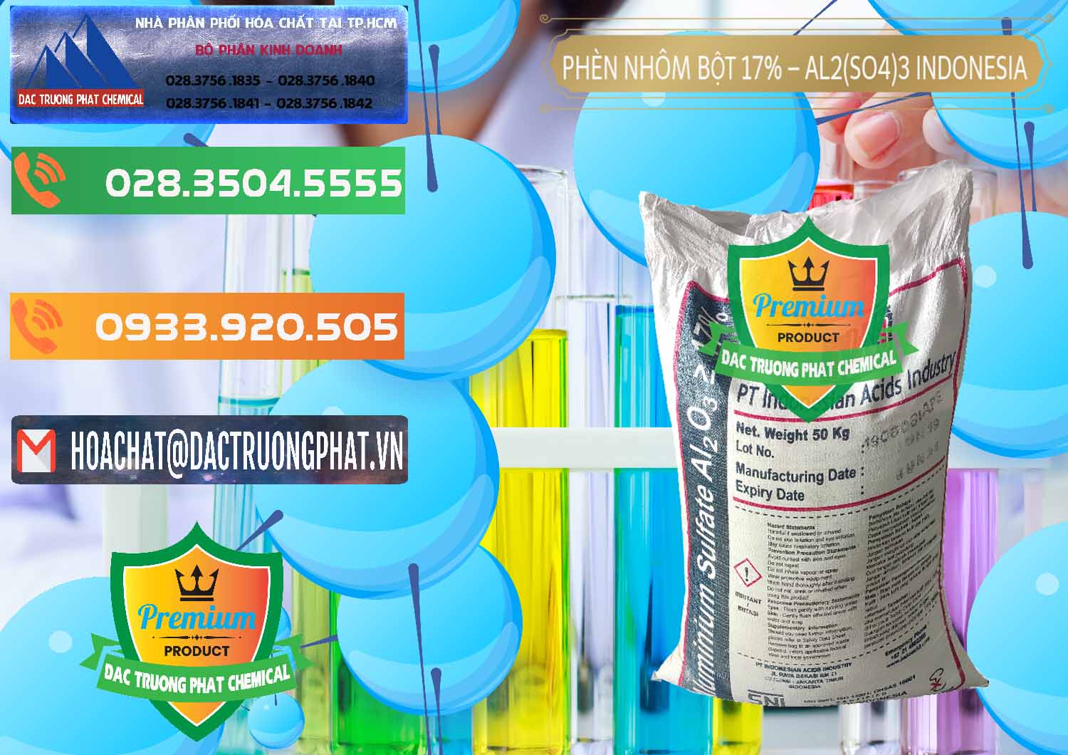 Bán - phân phối Phèn Nhôm Bột - Al2(SO4)3 17% bao 50kg Indonesia - 0112 - Cty kinh doanh - cung cấp hóa chất tại TP.HCM - hoachatxulynuoc.com.vn