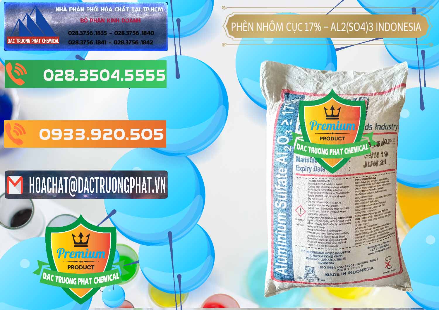 Công ty chuyên cung ứng và bán Phèn Nhôm Cục - Al2(SO4)3 17% bao 25kg Indonesia - 0115 - Nhập khẩu - cung cấp hóa chất tại TP.HCM - hoachatxulynuoc.com.vn