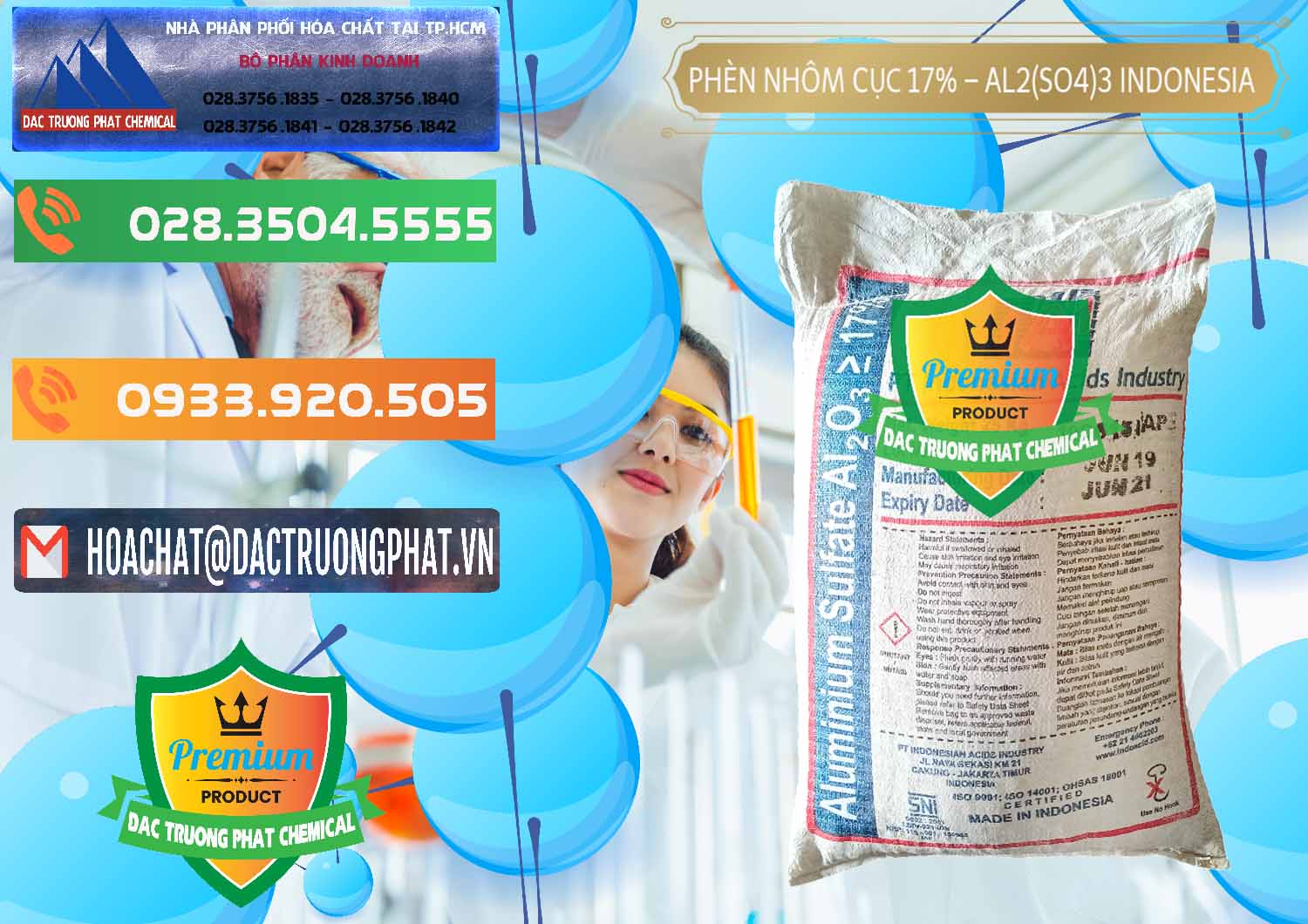 Cty bán ( cung ứng ) Phèn Nhôm Cục - Al2(SO4)3 17% bao 25kg Indonesia - 0115 - Công ty phân phối & nhập khẩu hóa chất tại TP.HCM - hoachatxulynuoc.com.vn