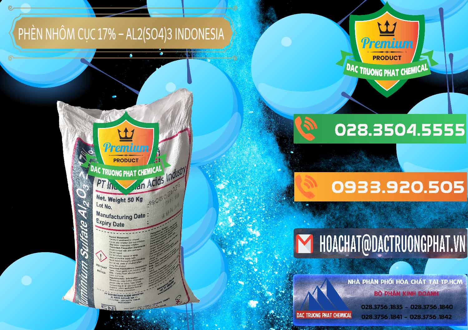Cty chuyên bán & phân phối Phèn Nhôm Cục - Al2(SO4)3 17% bao 50kg Indonesia - 0113 - Công ty bán & cung cấp hóa chất tại TP.HCM - hoachatxulynuoc.com.vn