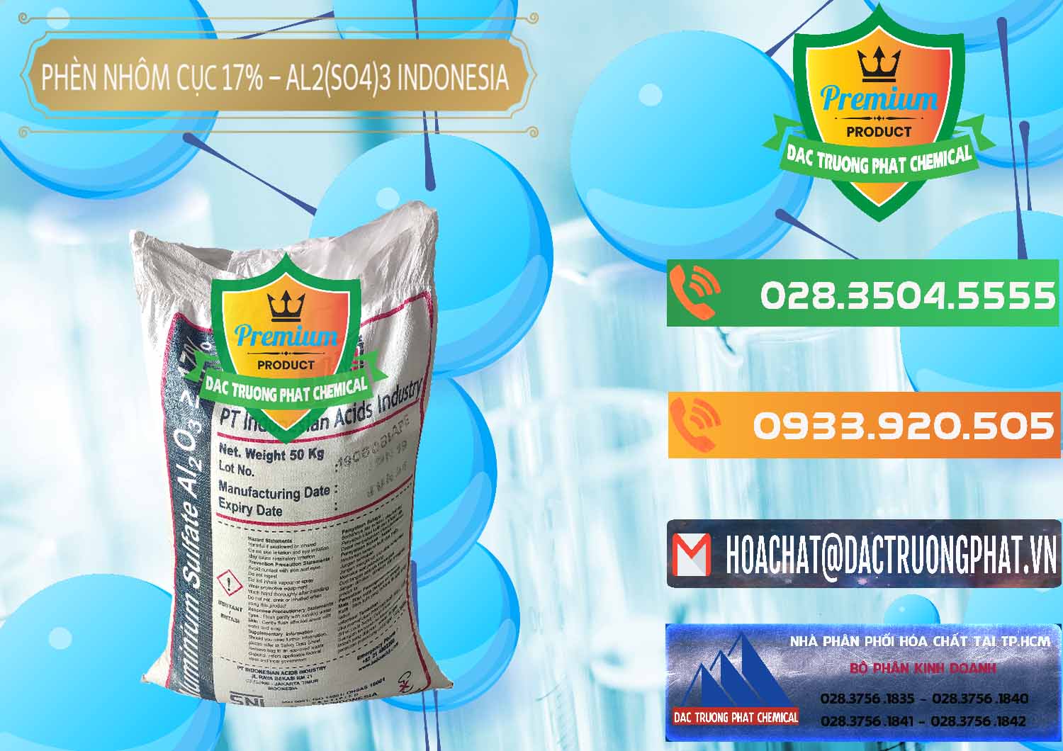 Nơi bán ( cung cấp ) Phèn Nhôm Cục - Al2(SO4)3 17% bao 50kg Indonesia - 0113 - Công ty cung cấp và kinh doanh hóa chất tại TP.HCM - hoachatxulynuoc.com.vn