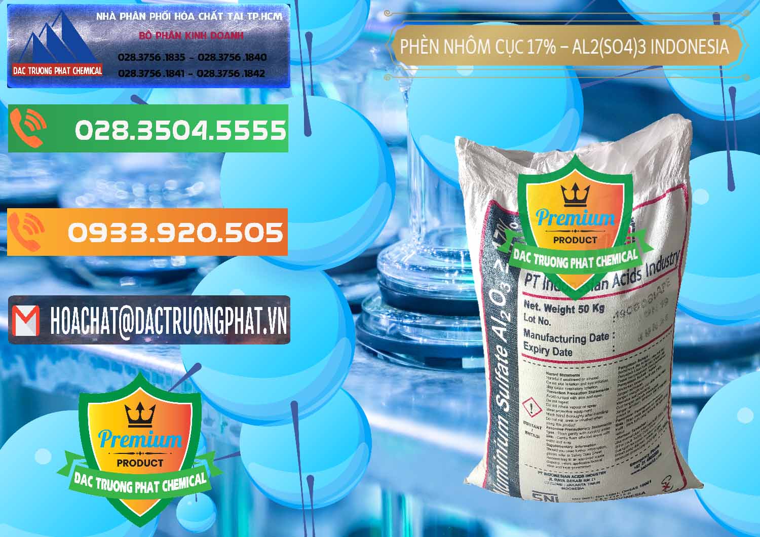 Công ty kinh doanh _ bán Phèn Nhôm Cục - Al2(SO4)3 17% bao 50kg Indonesia - 0113 - Cty cung cấp - phân phối hóa chất tại TP.HCM - hoachatxulynuoc.com.vn