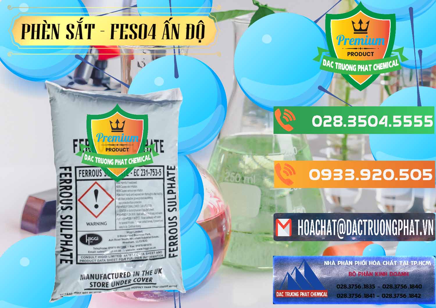 Chuyên bán ( phân phối ) Phèn Sắt - FeSO4.7H2O Ấn Độ India - 0354 - Cty chuyên cung cấp & bán hóa chất tại TP.HCM - hoachatxulynuoc.com.vn