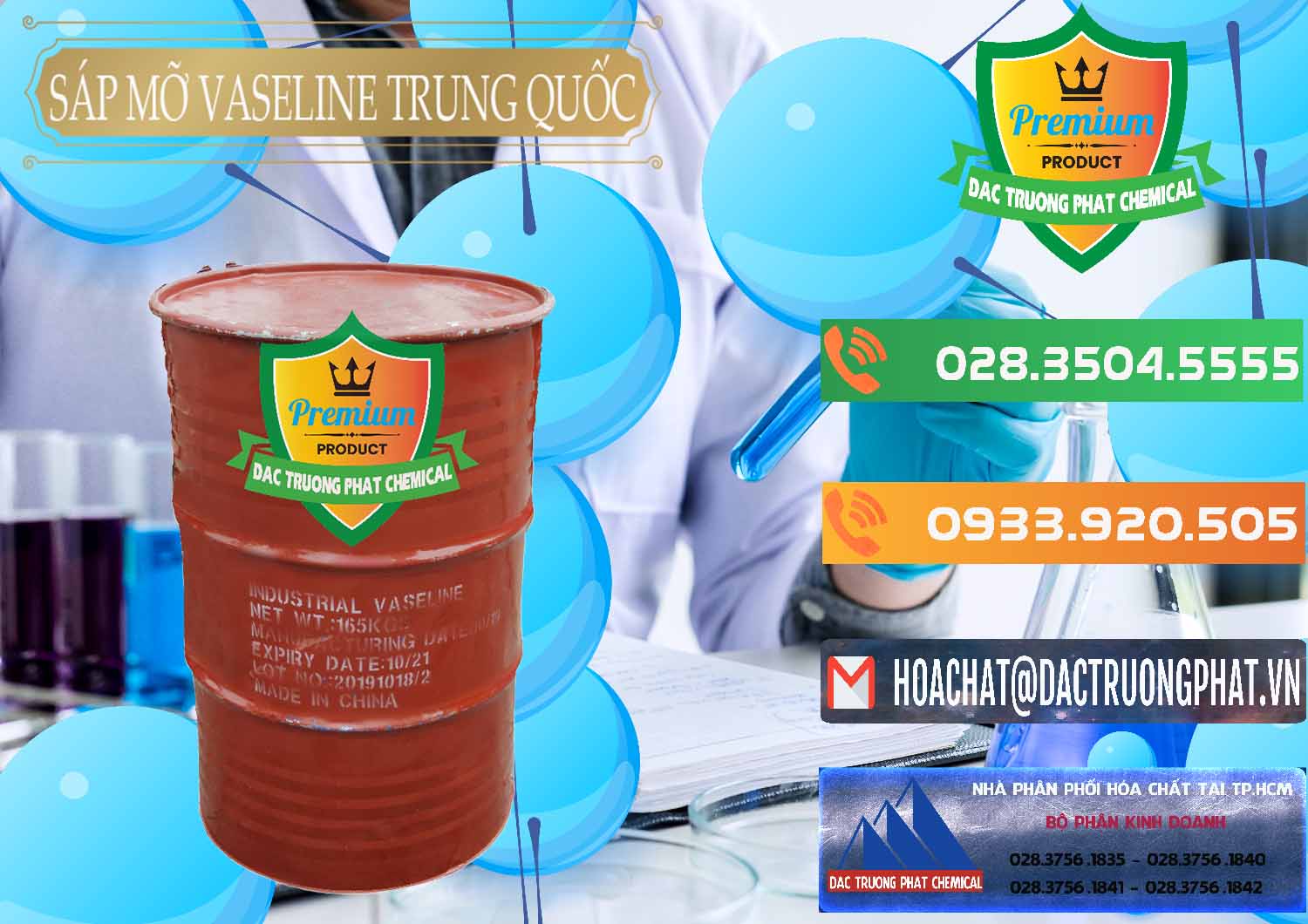 Chuyên bán & phân phối Sáp Mỡ Vaseline Trung Quốc China - 0122 - Nhà phân phối _ cung cấp hóa chất tại TP.HCM - hoachatxulynuoc.com.vn