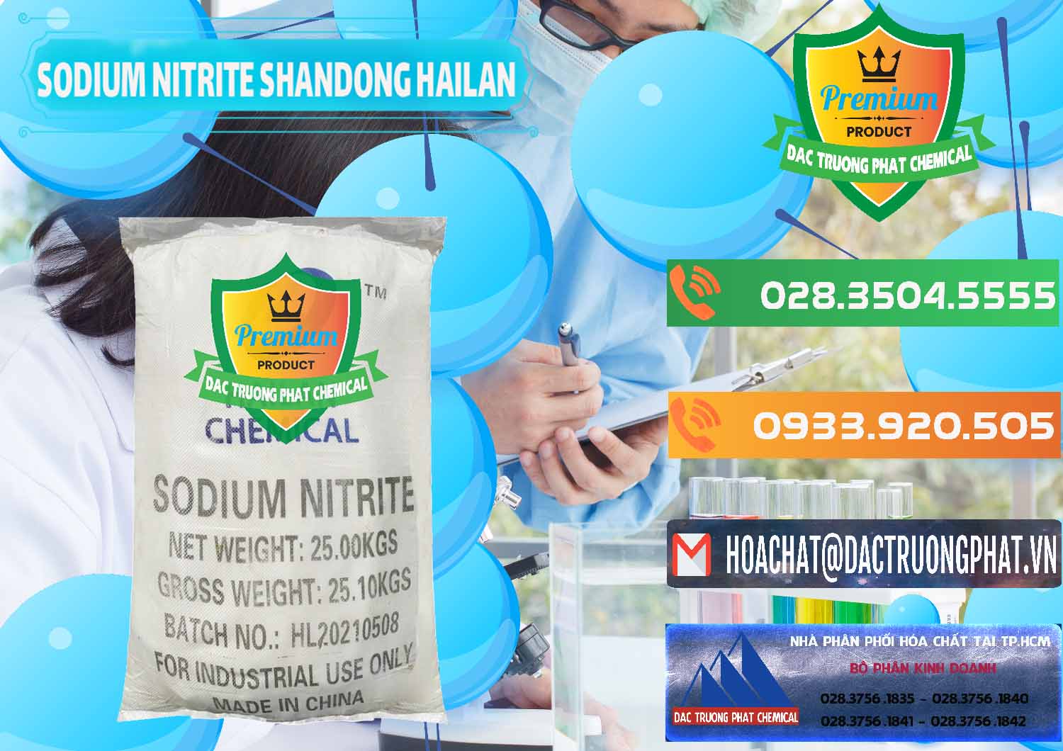 Cty chuyên bán ( phân phối ) Sodium Nitrite - NANO2 99.3% Shandong Hailan Trung Quốc China - 0284 - Cty phân phối & cung cấp hóa chất tại TP.HCM - hoachatxulynuoc.com.vn