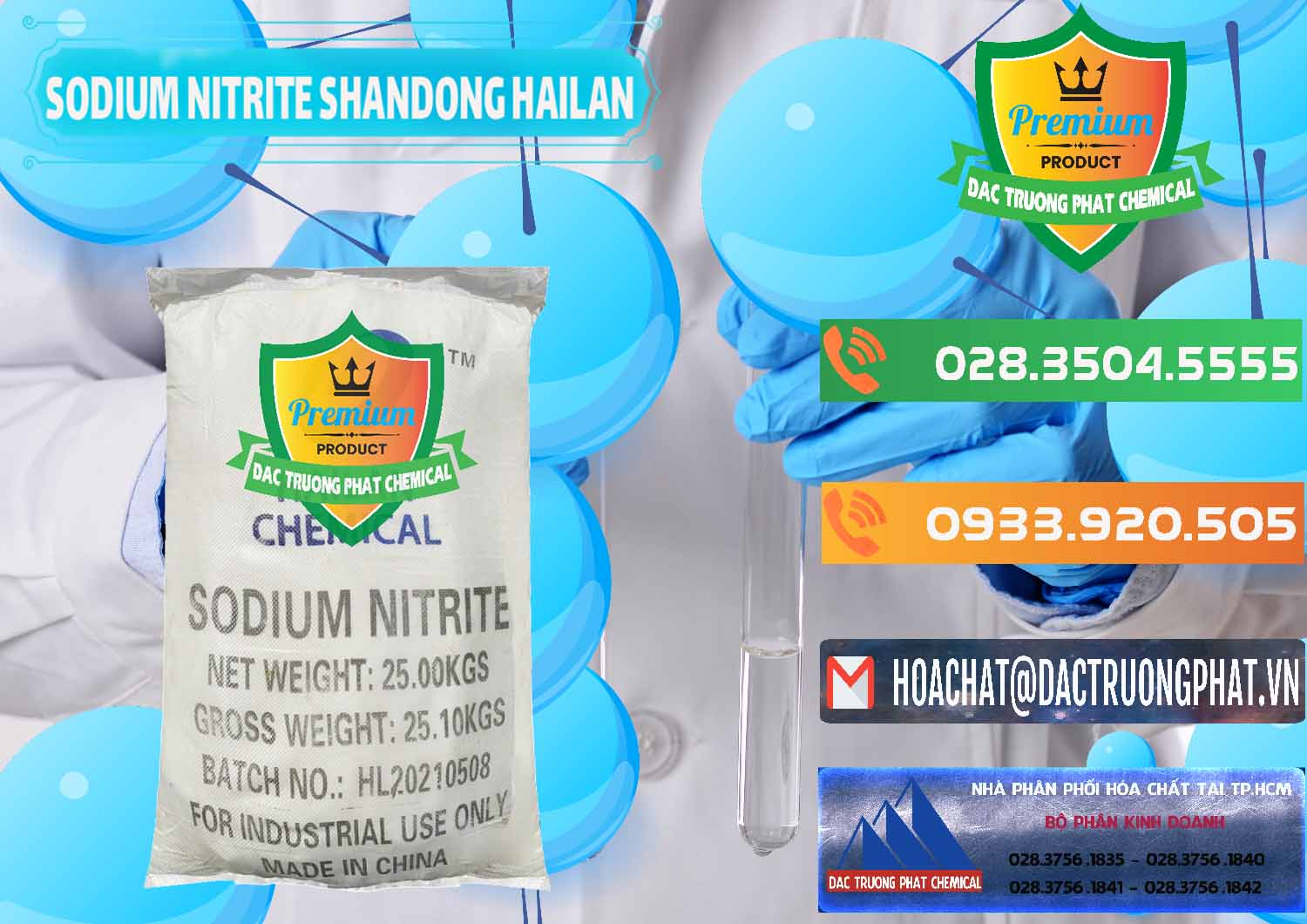 Cty bán ( cung cấp ) Sodium Nitrite - NANO2 99.3% Shandong Hailan Trung Quốc China - 0284 - Đơn vị chuyên kinh doanh _ phân phối hóa chất tại TP.HCM - hoachatxulynuoc.com.vn