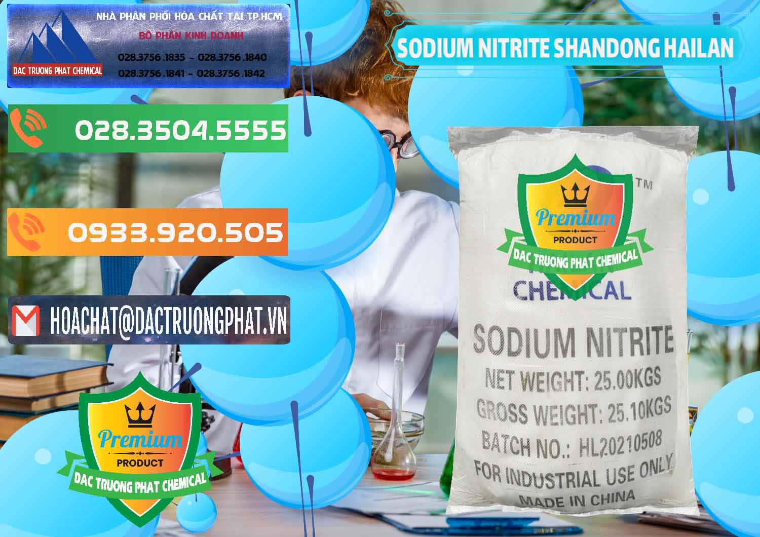 Công ty cung ứng - bán Sodium Nitrite - NANO2 99.3% Shandong Hailan Trung Quốc China - 0284 - Đơn vị chuyên nhập khẩu & cung cấp hóa chất tại TP.HCM - hoachatxulynuoc.com.vn