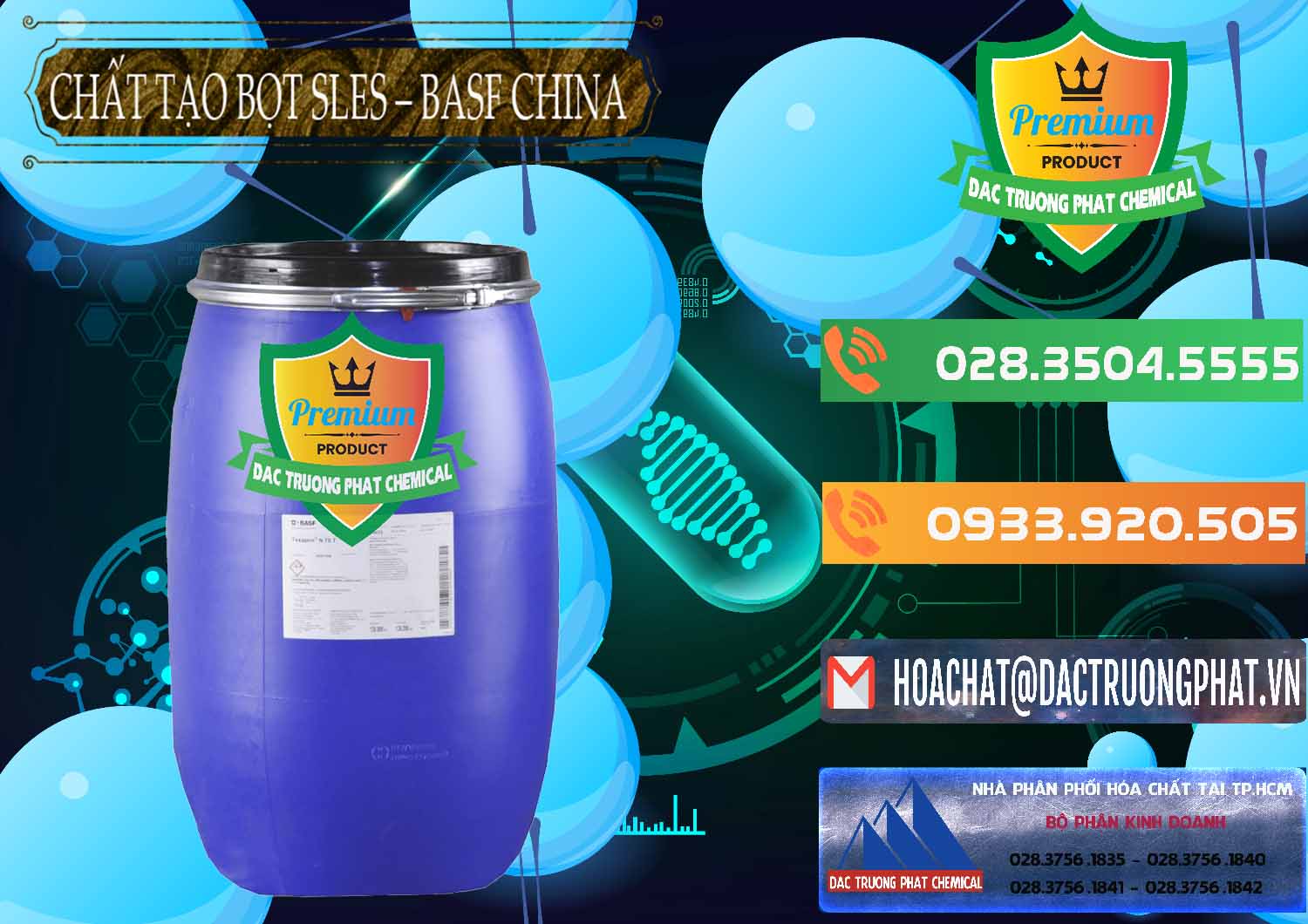 Nơi chuyên bán - phân phối Chất Tạo Bọt Sles - Sodium Lauryl Ether Sulphate BASF Trung Quốc China - 0332 - Chuyên phân phối - bán hóa chất tại TP.HCM - hoachatxulynuoc.com.vn