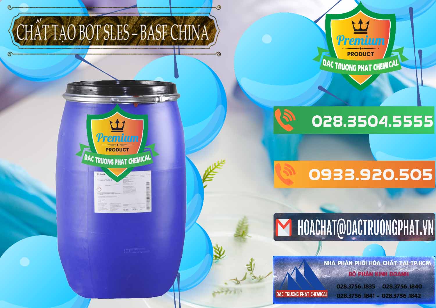 Công ty bán ( phân phối ) Chất Tạo Bọt Sles - Sodium Lauryl Ether Sulphate BASF Trung Quốc China - 0332 - Nhà cung ứng và phân phối hóa chất tại TP.HCM - hoachatxulynuoc.com.vn