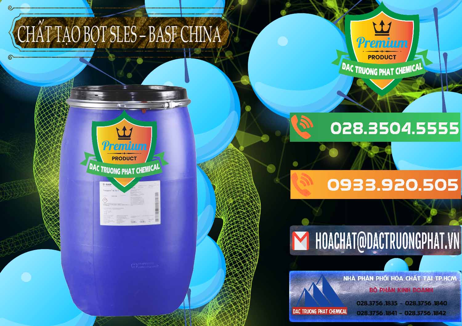 Cty phân phối & bán Chất Tạo Bọt Sles - Sodium Lauryl Ether Sulphate BASF Trung Quốc China - 0332 - Công ty bán _ phân phối hóa chất tại TP.HCM - hoachatxulynuoc.com.vn