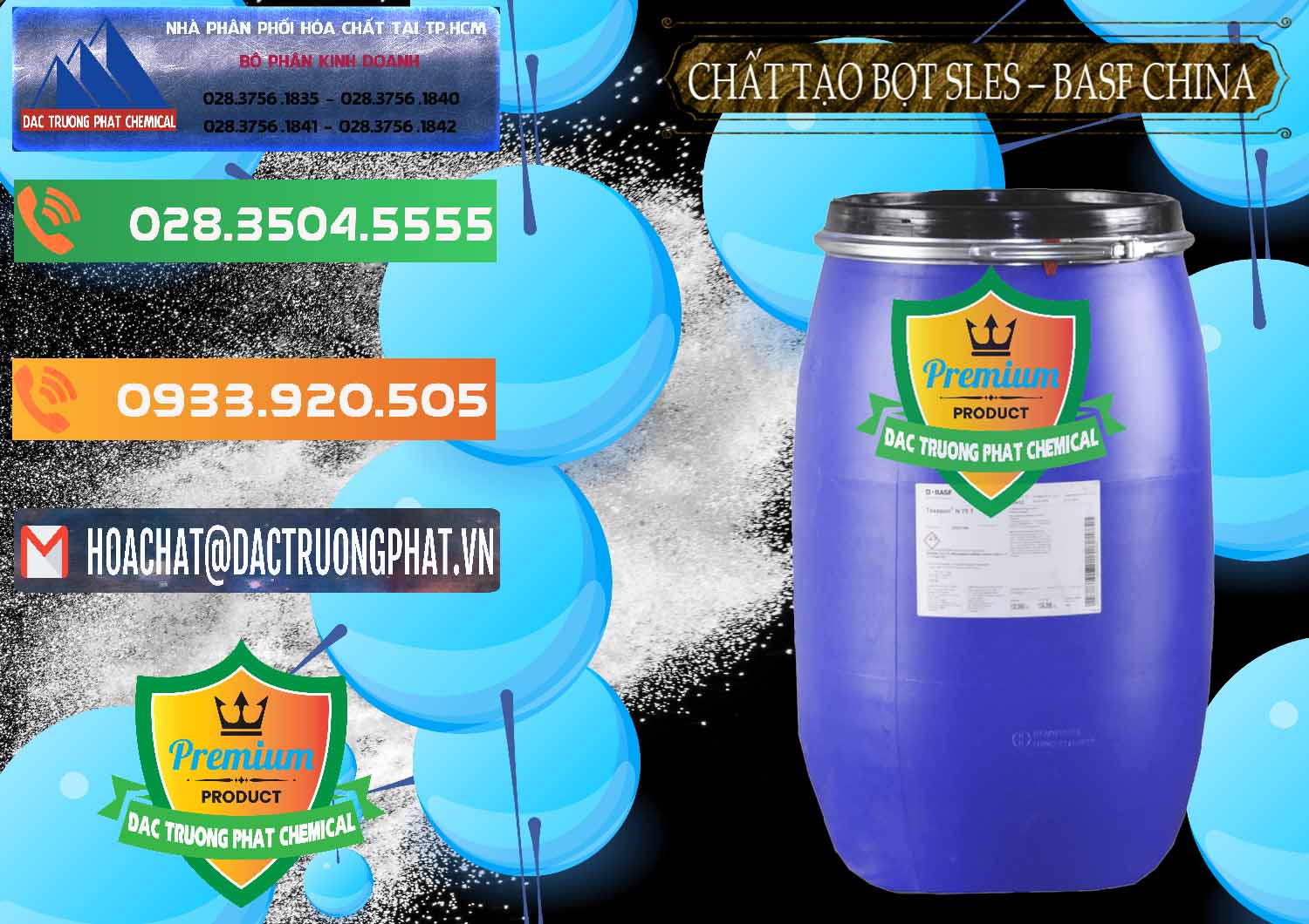 Cung cấp & bán Chất Tạo Bọt Sles - Sodium Lauryl Ether Sulphate BASF Trung Quốc China - 0332 - Cty cung cấp và bán hóa chất tại TP.HCM - hoachatxulynuoc.com.vn