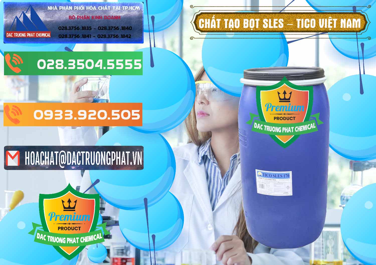 Nơi cung ứng - phân phối Chất Tạo Bọt Sles - Sodium Lauryl Ether Sulphate Tico Việt Nam - 0304 - Cty phân phối & cung ứng hóa chất tại TP.HCM - hoachatxulynuoc.com.vn
