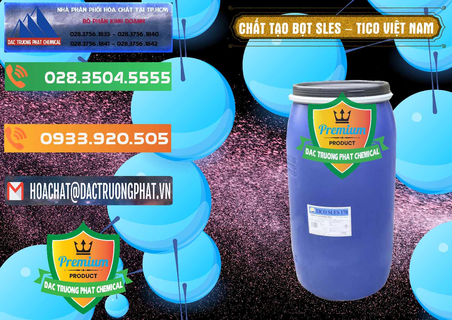 Chuyên phân phối và cung cấp Chất Tạo Bọt Sles - Sodium Lauryl Ether Sulphate Tico Việt Nam - 0304 - Nhà cung cấp _ phân phối hóa chất tại TP.HCM - hoachatxulynuoc.com.vn