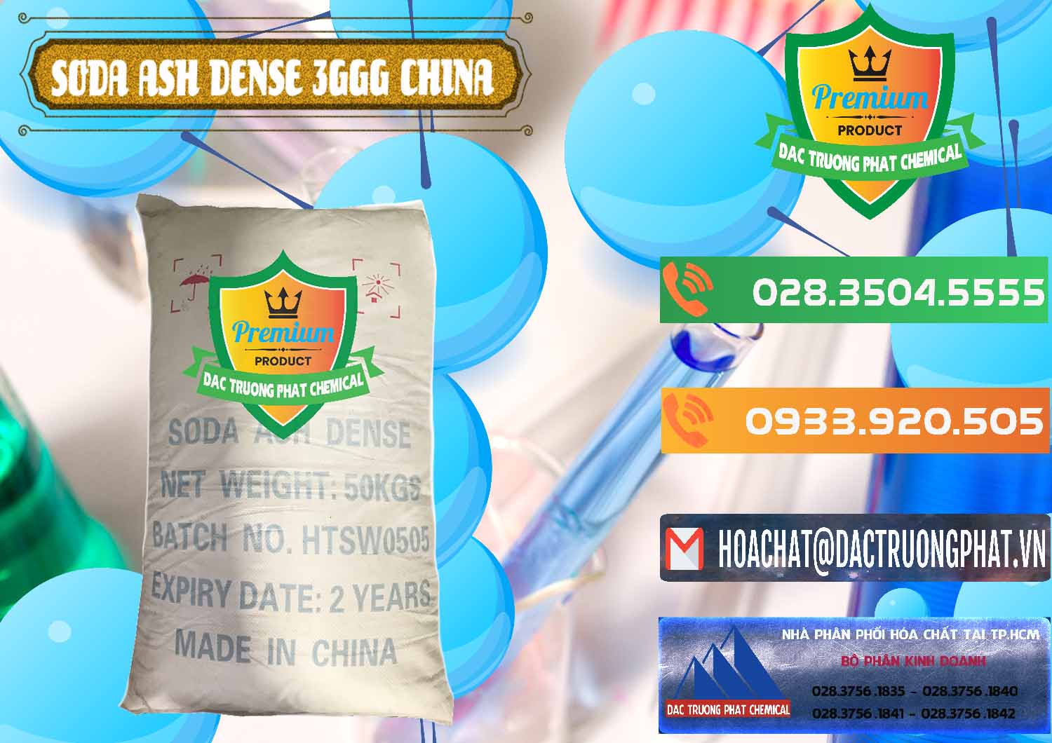 Cty nhập khẩu & bán Soda Ash Dense - NA2CO3 3GGG Trung Quốc China - 0335 - Công ty chuyên bán ( phân phối ) hóa chất tại TP.HCM - hoachatxulynuoc.com.vn