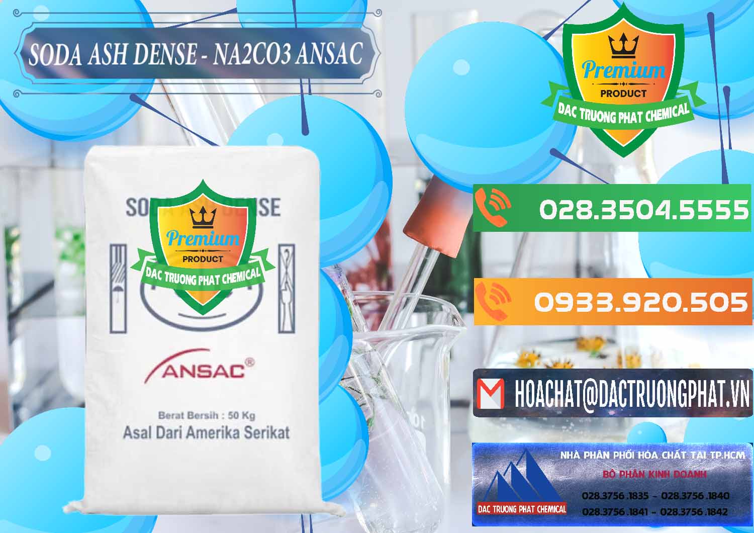 Công ty chuyên phân phối & bán Soda Ash Dense - NA2CO3 Ansac Mỹ USA - 0412 - Đơn vị chuyên phân phối ( bán ) hóa chất tại TP.HCM - hoachatxulynuoc.com.vn