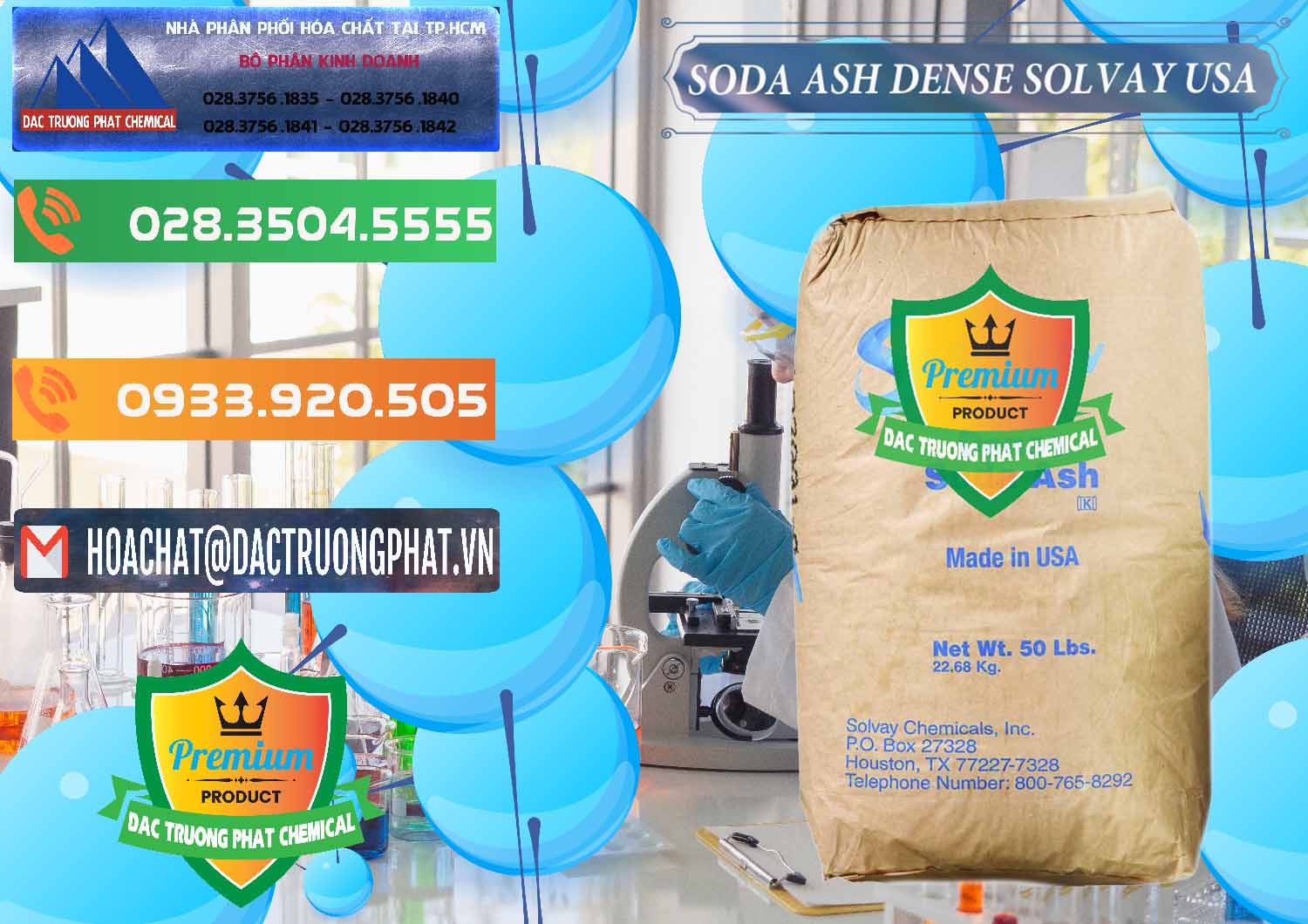 Đơn vị cung cấp và bán Soda Ash Dense - NA2CO3 Solvay Mỹ USA - 0337 - Công ty chuyên kinh doanh _ phân phối hóa chất tại TP.HCM - hoachatxulynuoc.com.vn