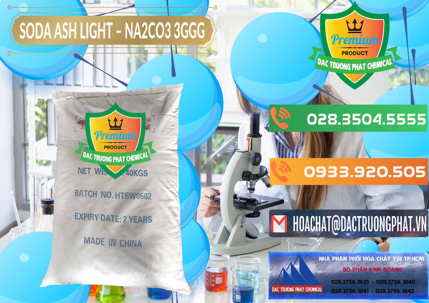 Nơi bán ( cung ứng ) Soda Ash Light - NA2CO3 3GGG Trung Quốc China - 0124 - Công ty chuyên cung cấp ( nhập khẩu ) hóa chất tại TP.HCM - hoachatxulynuoc.com.vn