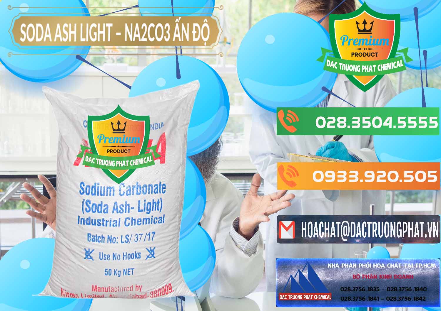 Cty chuyên cung ứng - bán Soda Ash Light - NA2CO3 Nirma Ấn Độ India - 0125 - Đơn vị chuyên cung ứng & phân phối hóa chất tại TP.HCM - hoachatxulynuoc.com.vn