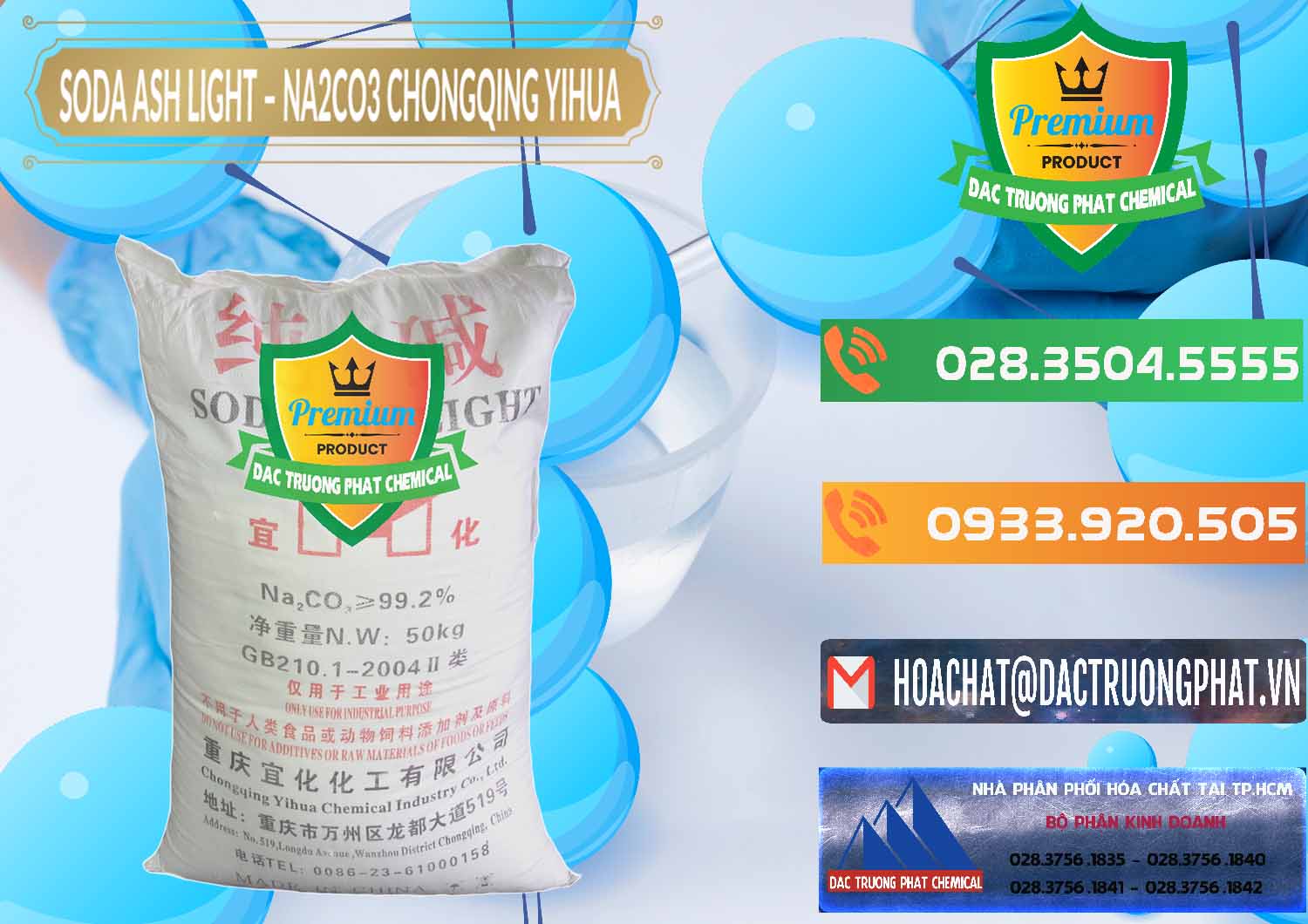 Phân phối - bán Soda Ash Light - NA2CO3 Chongqing Yihua Trung Quốc China - 0129 - Cty chuyên kinh doanh - cung cấp hóa chất tại TP.HCM - hoachatxulynuoc.com.vn