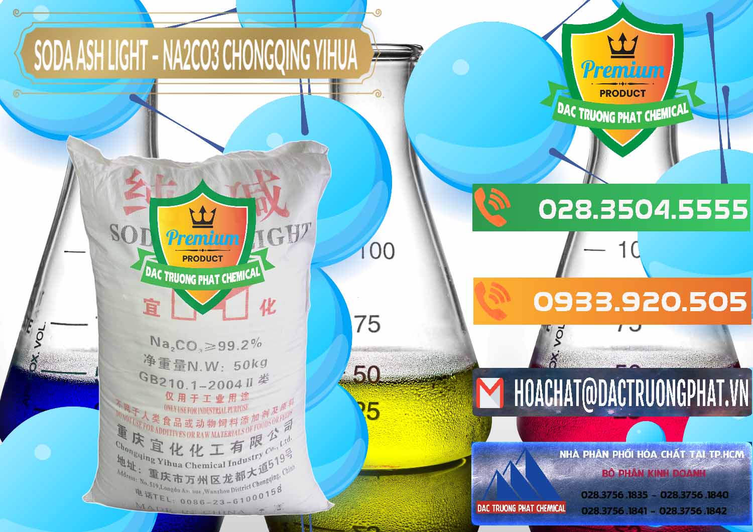 Đơn vị bán ( phân phối ) Soda Ash Light - NA2CO3 Chongqing Yihua Trung Quốc China - 0129 - Cty chuyên phân phối & cung ứng hóa chất tại TP.HCM - hoachatxulynuoc.com.vn