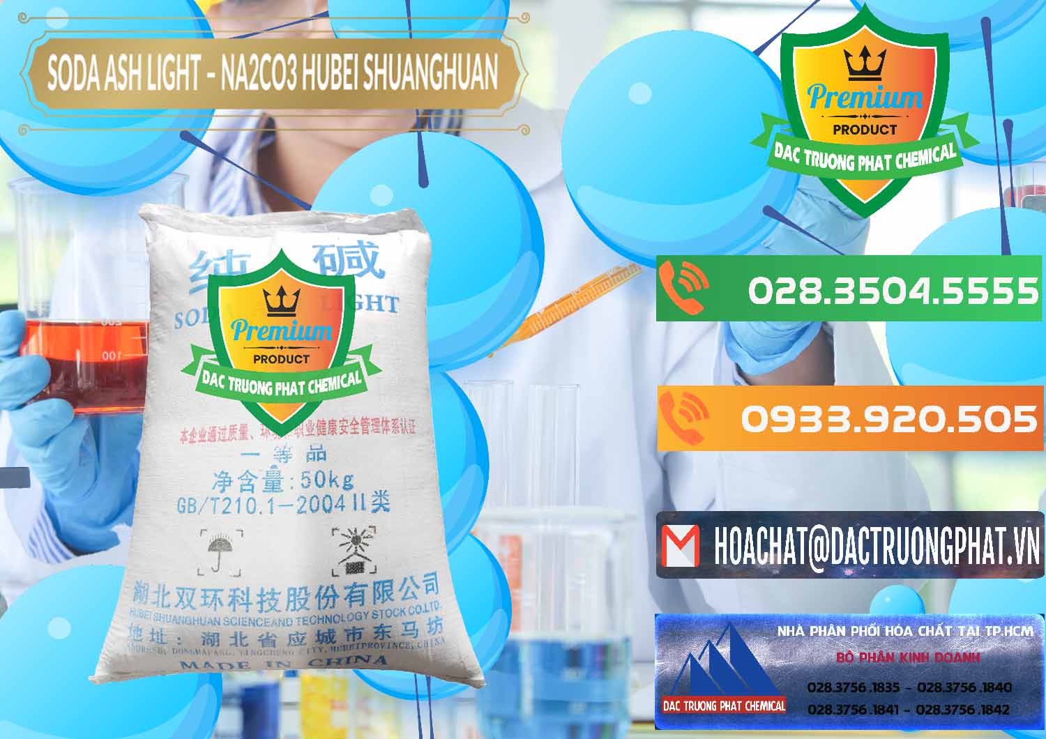 Nơi cung ứng - bán Soda Ash Light - NA2CO3 2 Vòng Tròn Hubei Shuanghuan Trung Quốc China - 0130 - Chuyên bán - cung cấp hóa chất tại TP.HCM - hoachatxulynuoc.com.vn