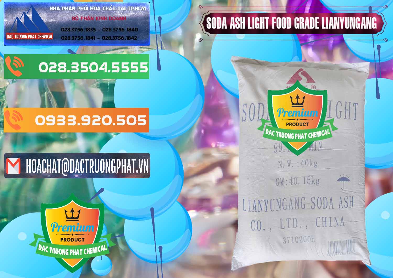 Cty chuyên cung cấp & bán Soda Ash Light - NA2CO3 Food Grade Lianyungang Trung Quốc - 0222 - Công ty phân phối ( bán ) hóa chất tại TP.HCM - hoachatxulynuoc.com.vn