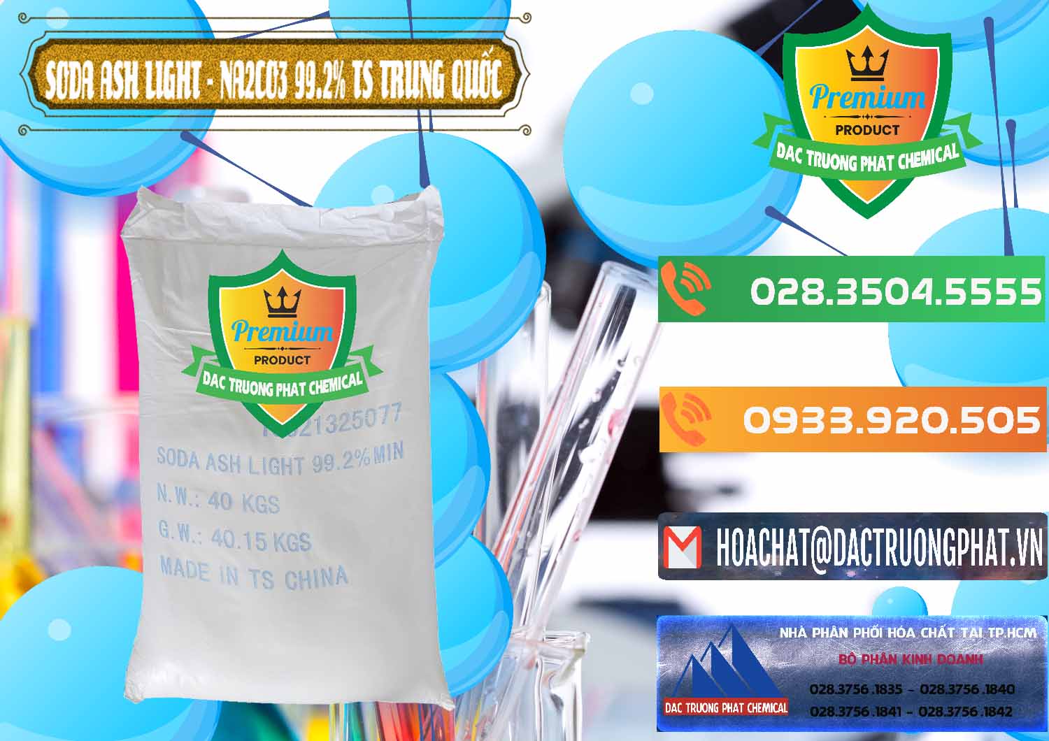 Chuyên nhập khẩu & bán Soda Ash Light - NA2CO3 TS Trung Quốc China - 0221 - Chuyên phân phối - cung cấp hóa chất tại TP.HCM - hoachatxulynuoc.com.vn