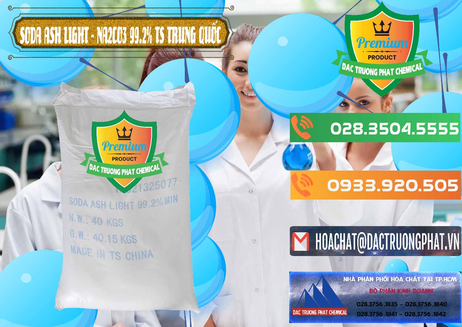 Cty chuyên nhập khẩu _ bán Soda Ash Light - NA2CO3 TS Trung Quốc China - 0221 - Chuyên cung cấp ( phân phối ) hóa chất tại TP.HCM - hoachatxulynuoc.com.vn