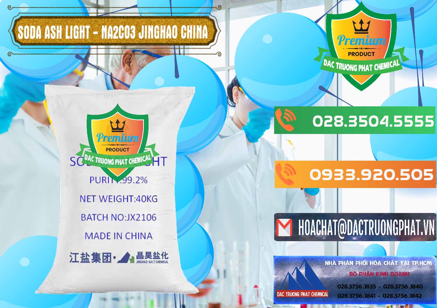 Nơi nhập khẩu & bán Soda Ash Light - NA2CO3 Jinghao Trung Quốc China - 0339 - Cty phân phối _ kinh doanh hóa chất tại TP.HCM - hoachatxulynuoc.com.vn