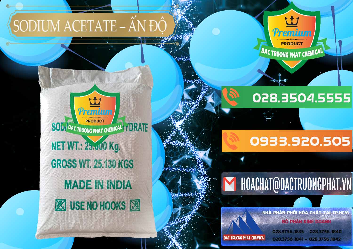 Công ty chuyên phân phối & bán Sodium Acetate - Natri Acetate Ấn Độ India - 0133 - Công ty nhập khẩu & cung cấp hóa chất tại TP.HCM - hoachatxulynuoc.com.vn